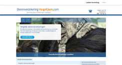 Desktop Screenshot of dierenverzekering-vergelijken.com
