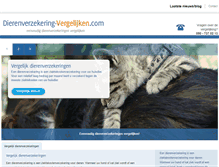 Tablet Screenshot of dierenverzekering-vergelijken.com
